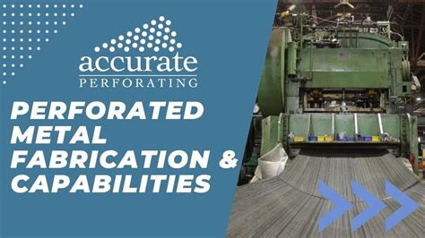 metal fabrication equipment chicago|accurate perforating chicago il.